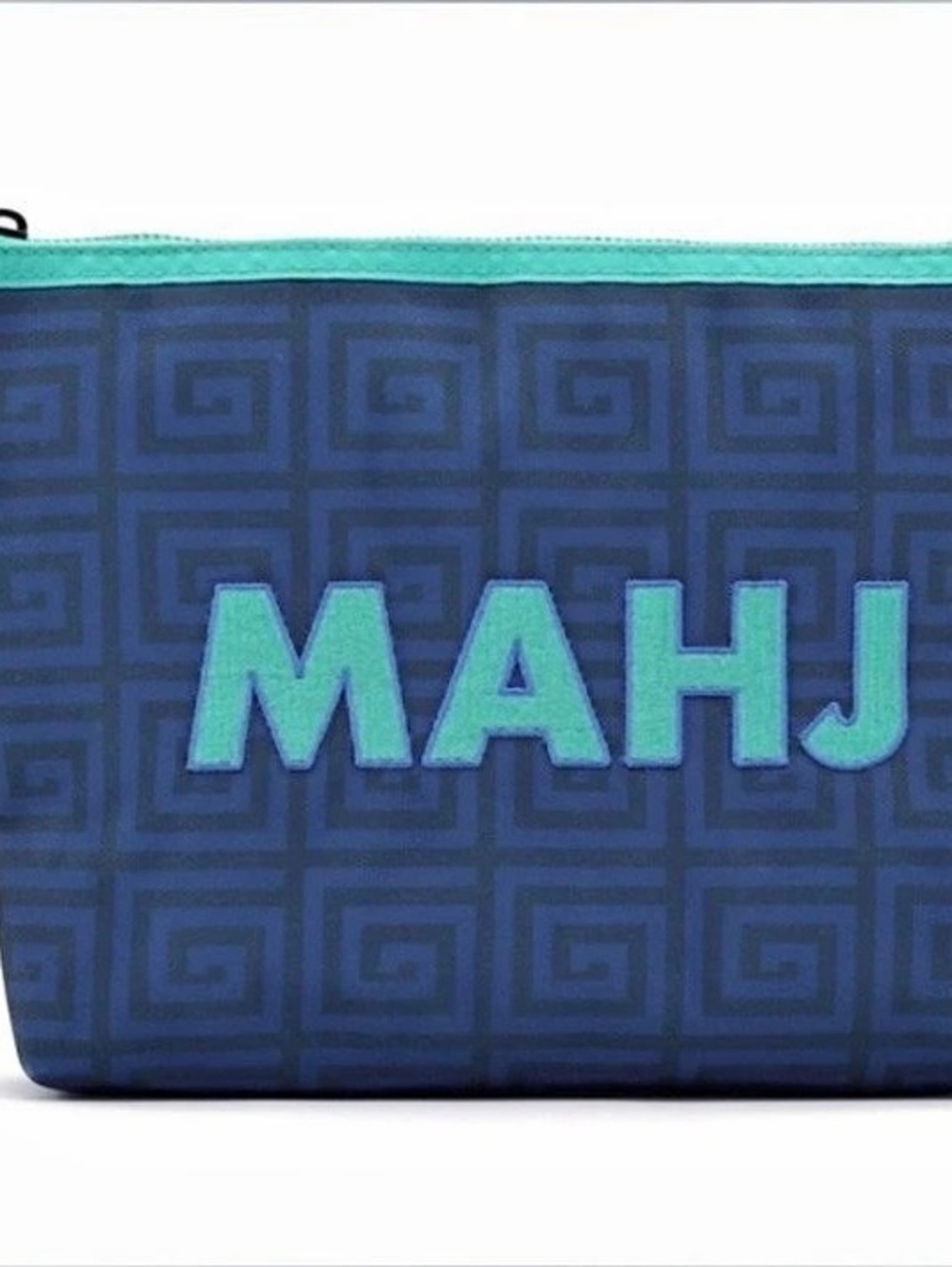 Jonathan Adler x Michaels Mahjong Pouch Blue & Green